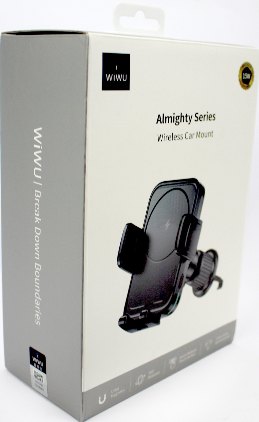 Автотримач WIWU Universal Automatic Wireless car charger Black №CH-321/Breidon/ — фото 3