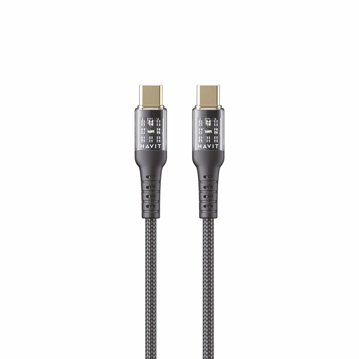 Кабель Type C >Type C Havit HV-CB6240 PD60W 3A 1м black — купити | Канцелярський Сад