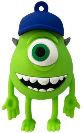 Флеш-пам`ять 16GB "Wibrand" Mike Wazowski USB2.0 green №2397 — фото товару | Канцелярський Сад