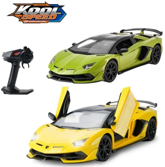 Машина RK(1:14)"Kool Speed"Lamborghini,на бат-ці оливков/жовта,44,5х21,5х18,5см№DHTRC10578 — фото товару | Канцелярський Сад