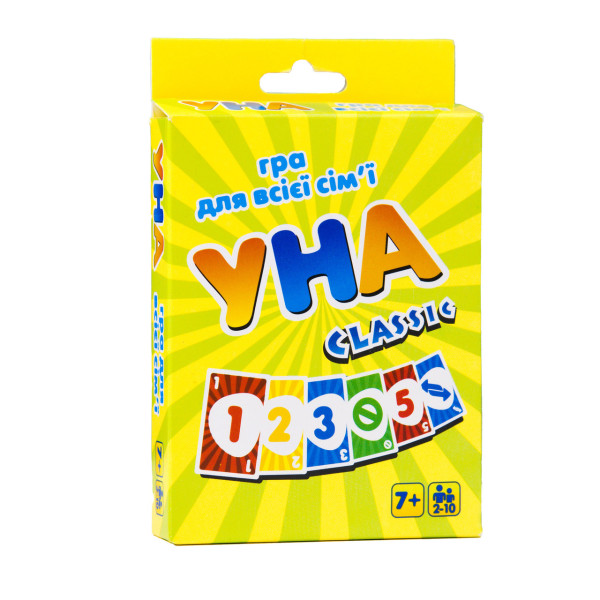 Гра "Уно classic" укр.,в кор-ці 13,5х9х2,5 см №7015/Strateg/(66) — фото товару | Канцелярський Сад
