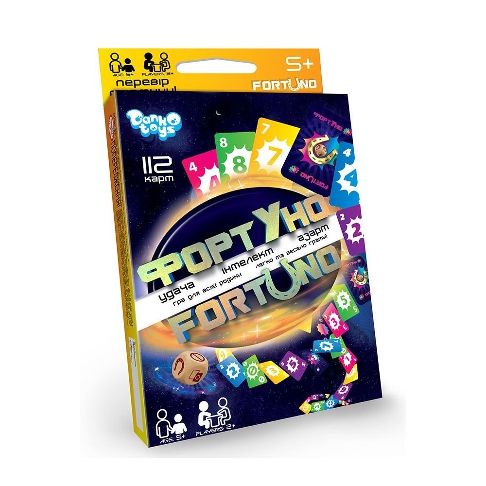 Гра "ФортУно" розвиваюча №UF-03-01U "DankoToys"(16)(32) — фото товару | Канцелярський Сад
