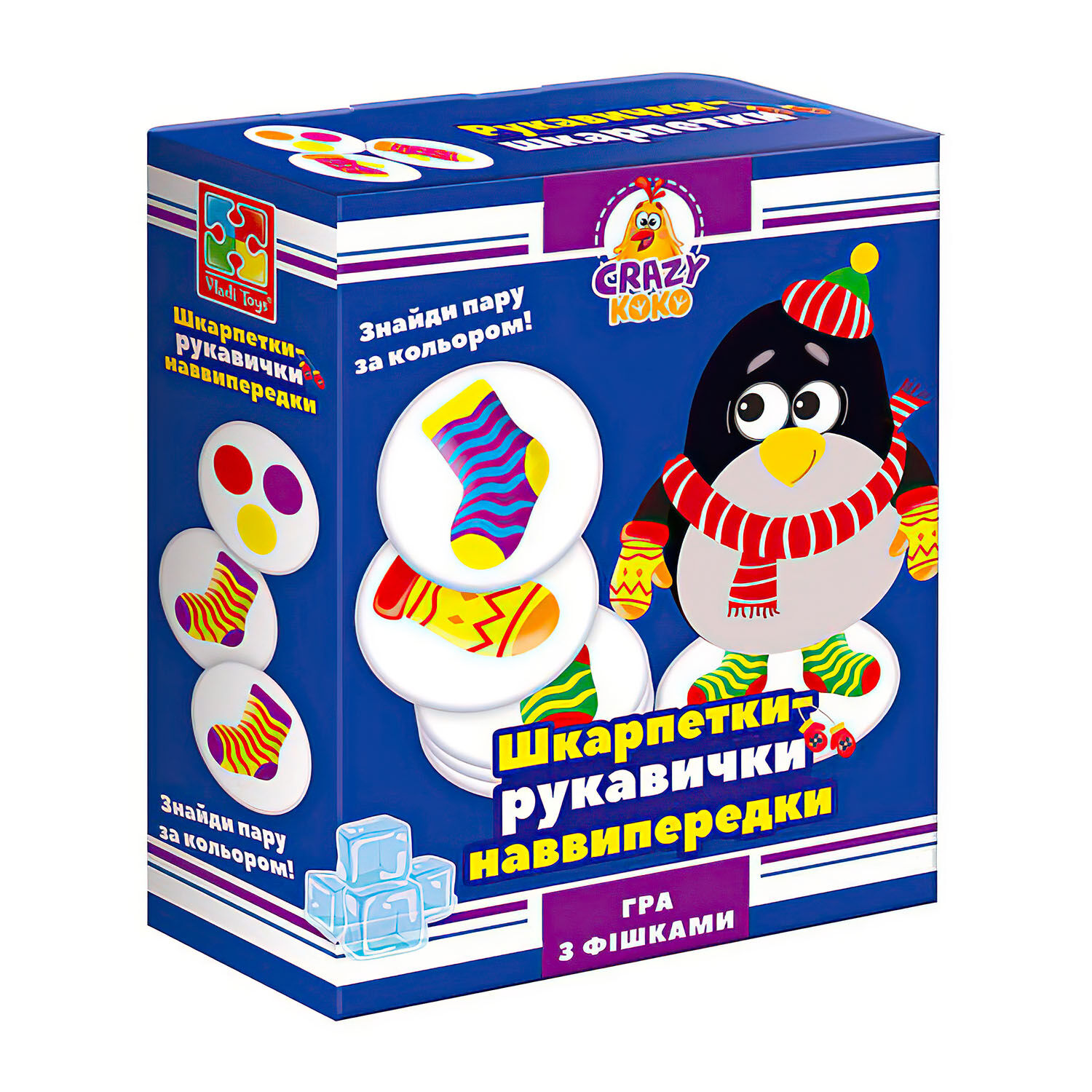 Гра наст. "Crazy Koko. Шкарпетки-рукавички" №VT8025-05(12) — фото товару | Канцелярський Сад
