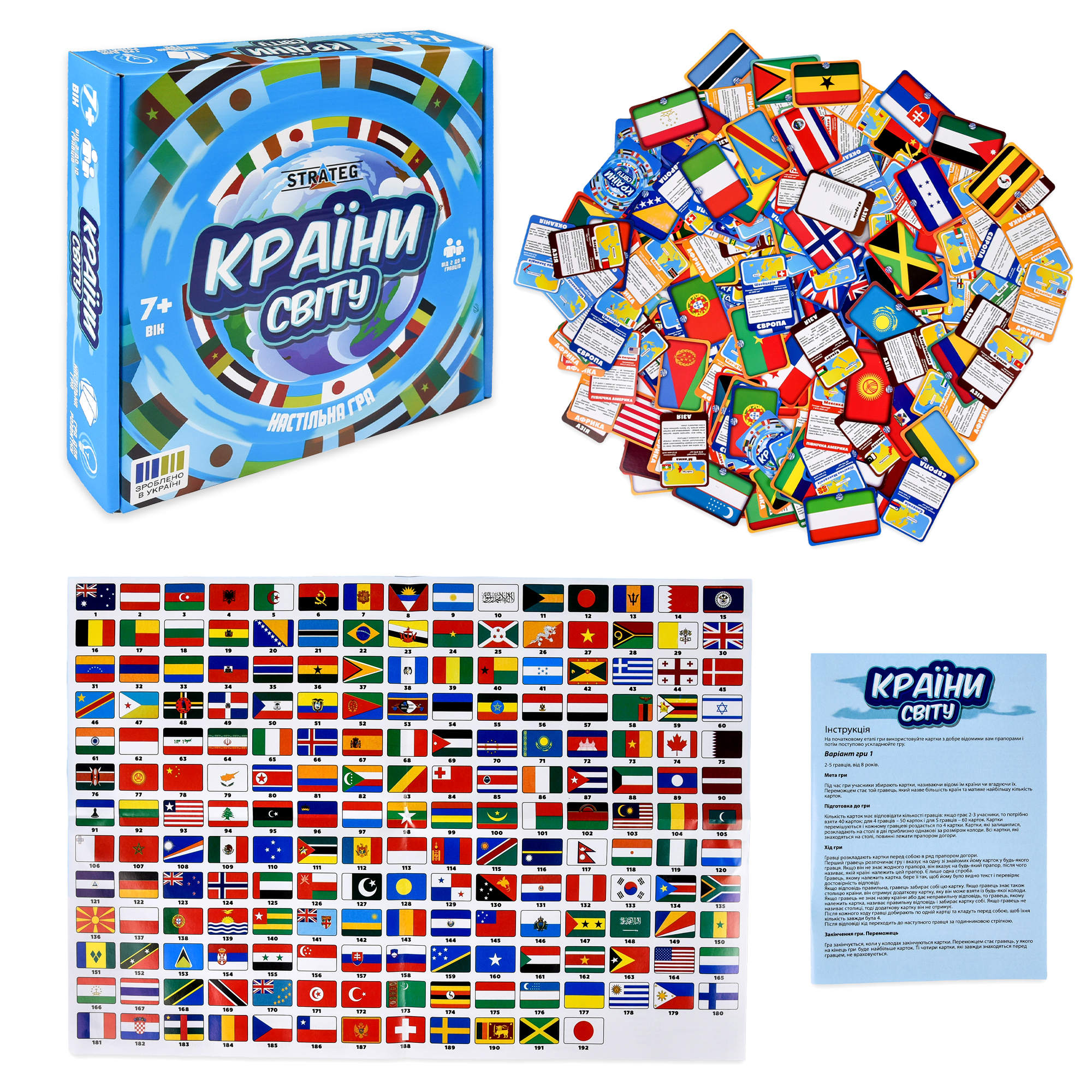 Гра наст. "Країни світу" укр. №30952/Strateg/(10) — фото 3