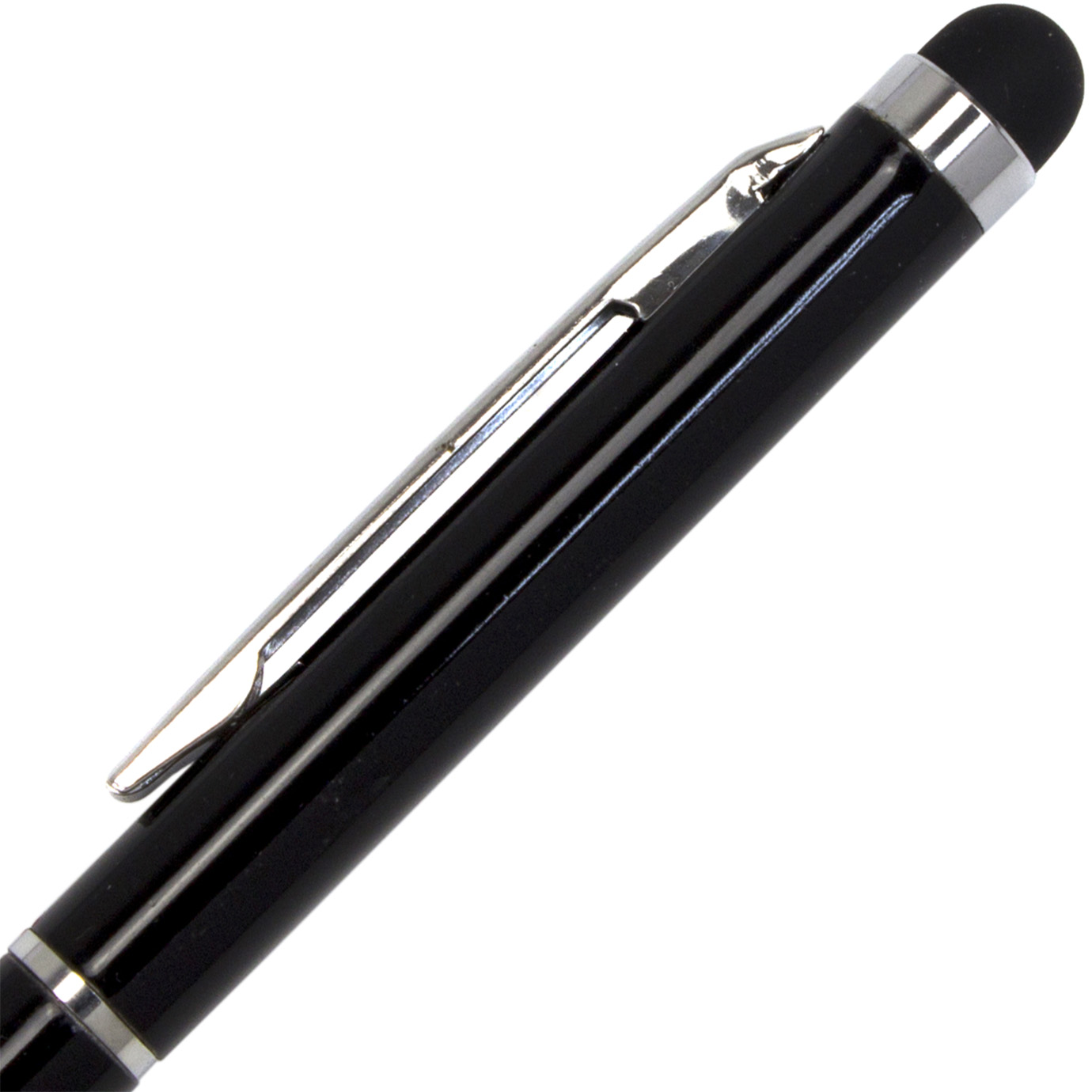 Ручка кульк. "Economix" №E10308-01 Stylus/стилус синя,метал.,корпус чорний(50)(500) — фото 4