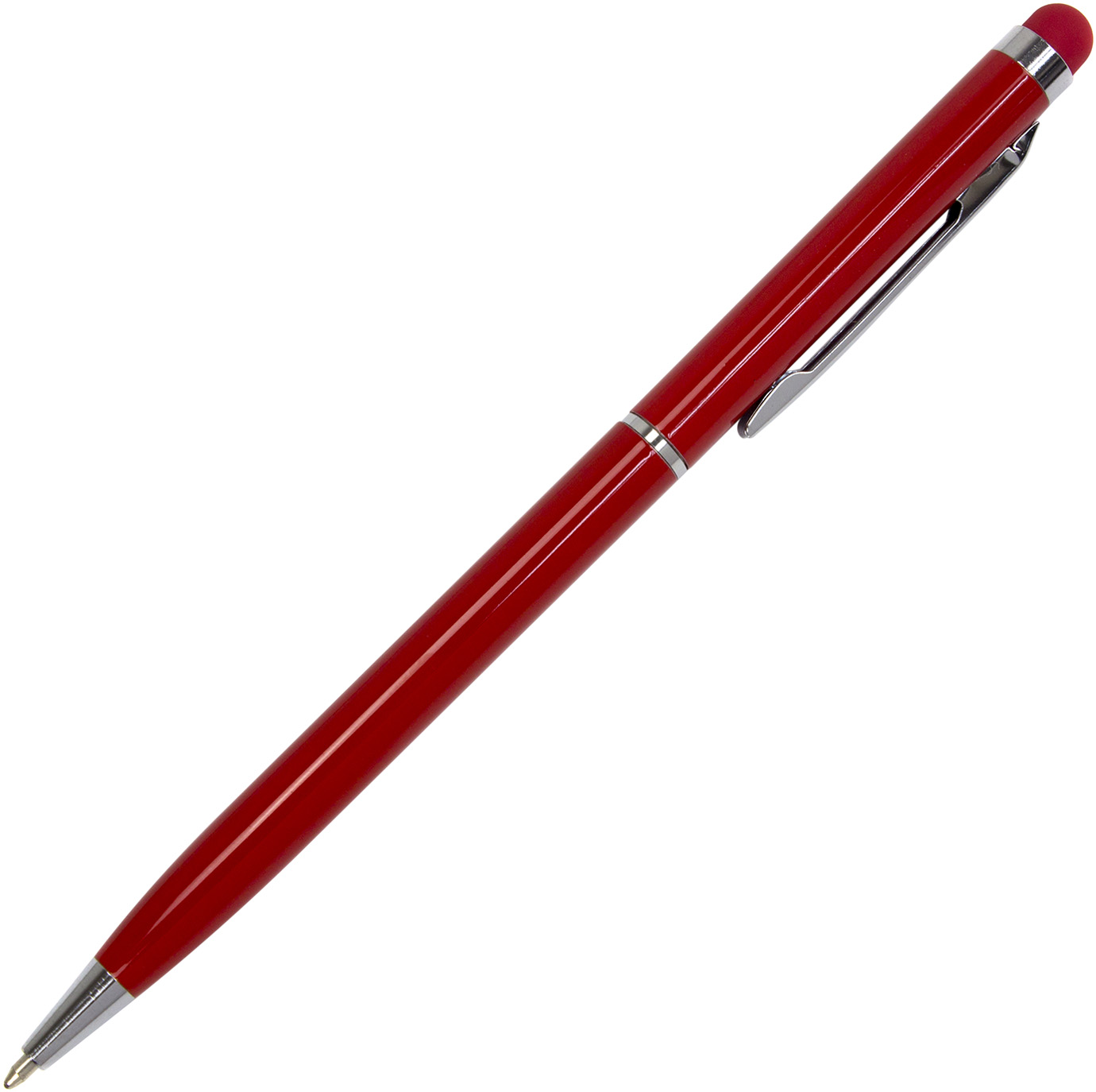 Ручка кульк. "Economix" №E10308-03 Stylus/стилус синя,метал.,корпус червоний(50)(500) — фото товару | Канцелярський Сад