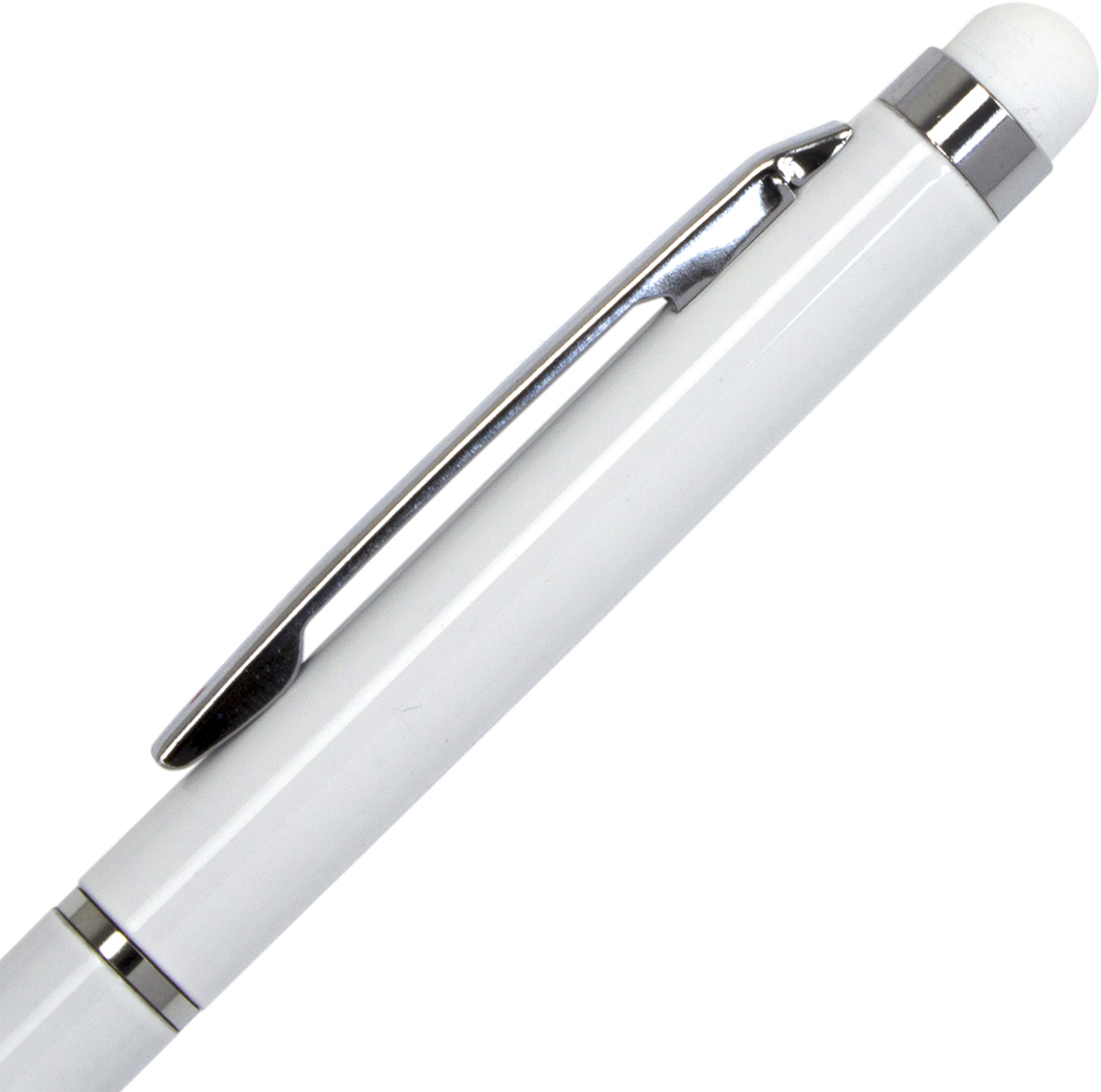 Ручка кульк. "Economix" №E10308-14 Stylus/стилус синя,метал.,корпус білий(50)(500) — фото 4