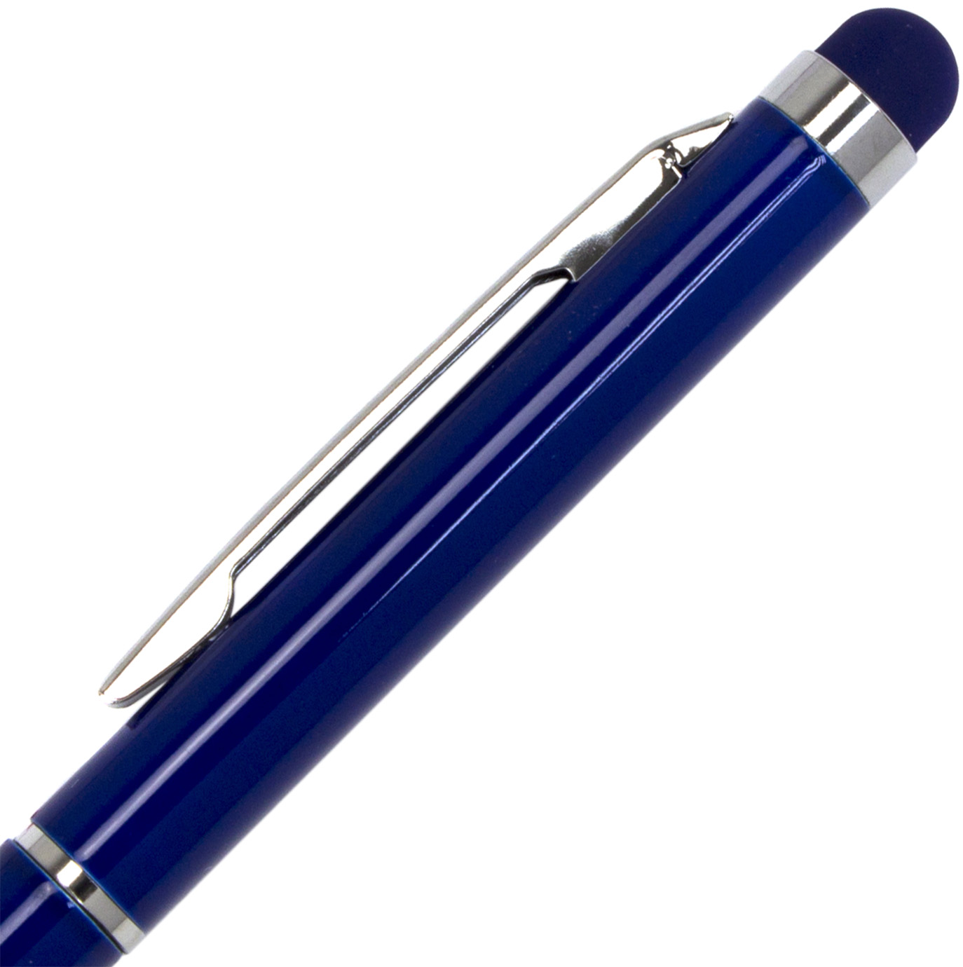 Ручка кульк. "Economix" №E10308-24 Stylus/стилус синя,метал,корпус темно-синій(1)(50)(500) — фото 4