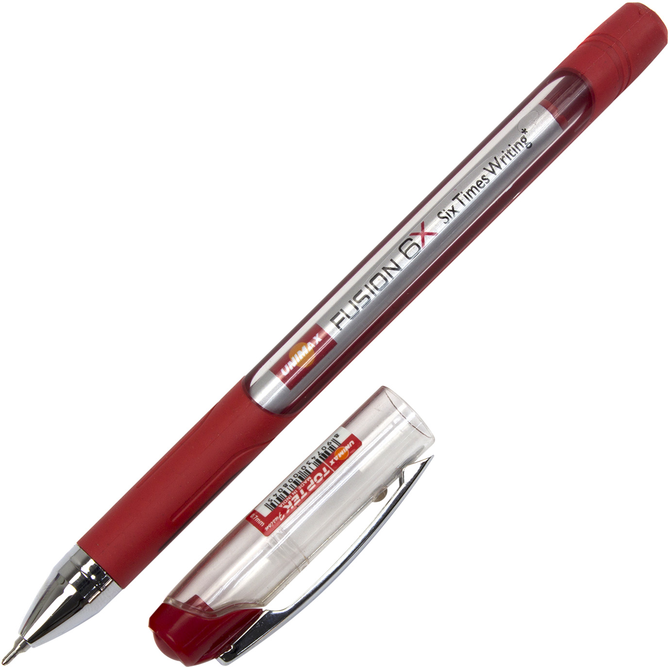 Ручка кульк. "Unimax" №UX-10 000-06/№42798 Top Tek Fusion 10 000,червона(12)(120) — фото 3