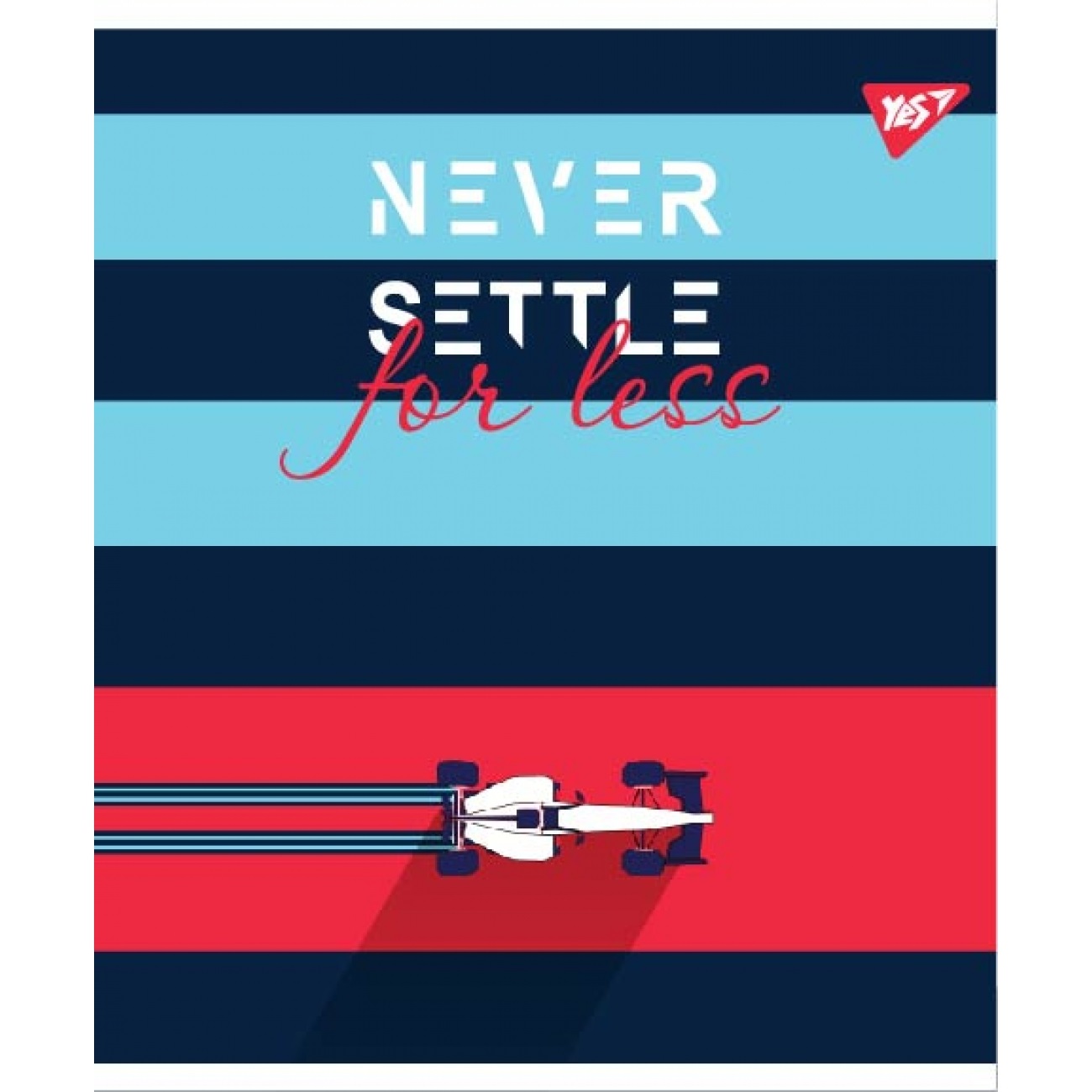 Зошит А4 48арк. кліт. м'яка обкл. ірідіум+софт.тач "Never Settle" №764418/Yes/(3)(60) — фото 3