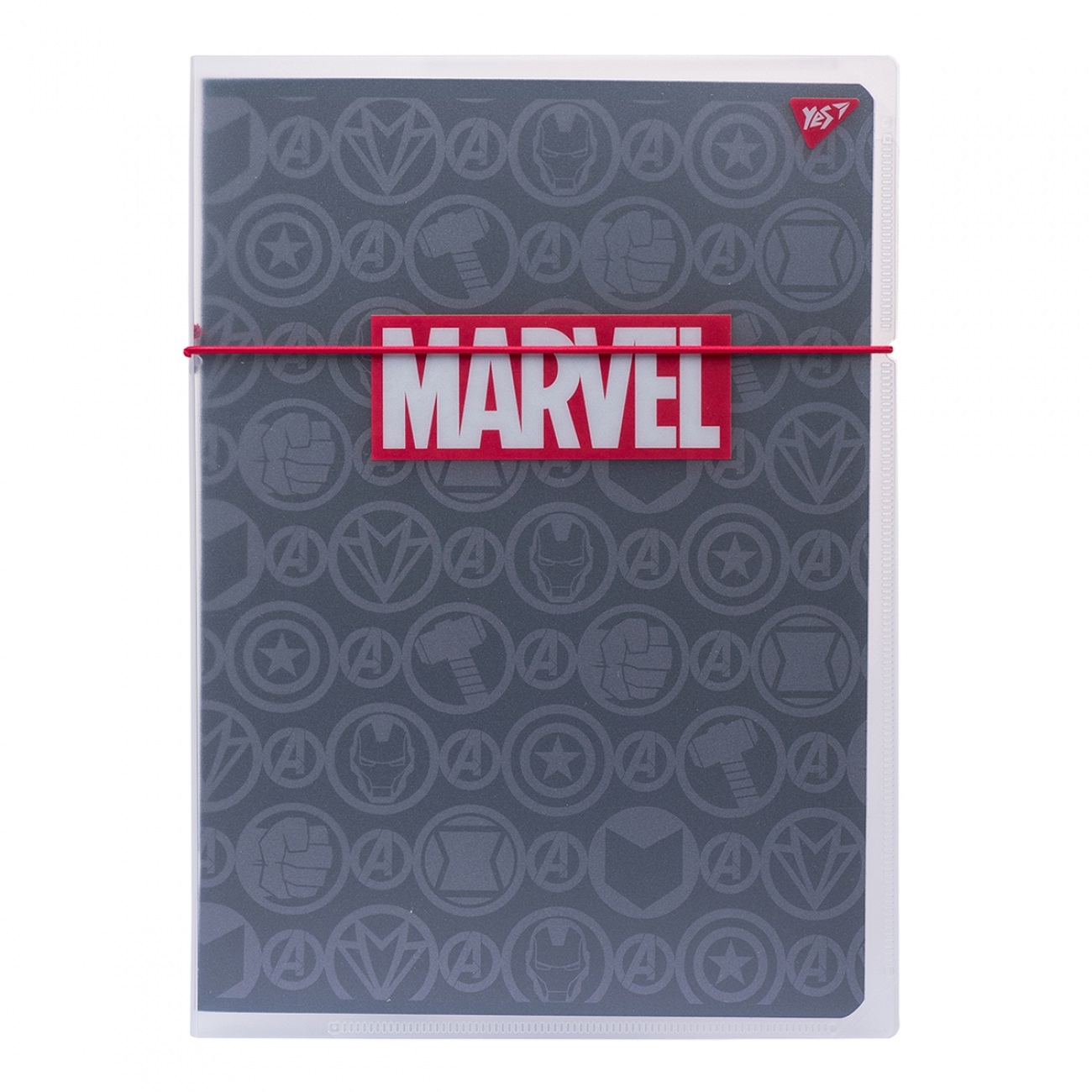Зошит А4 48арк. кліт. в пласт папці "Marvel Black" №764425/Yes/(1)(40) — купити | Канцелярський Сад