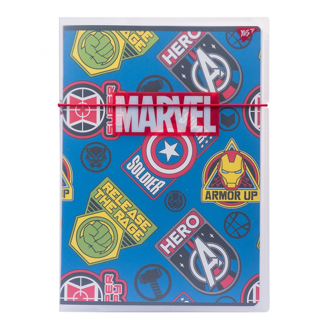 Зошит А4 48арк. кліт. в пласт папці "Marvel Hero" №764426/Yes/(1)(40) — купити | Канцелярський Сад