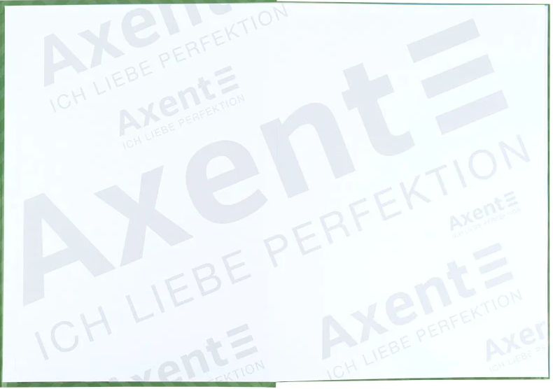 Книга-канц. А4 96арк. кліт. тв. обкл. "Pattern" зелена №8425-1-A/Axent/(10) — фото 3