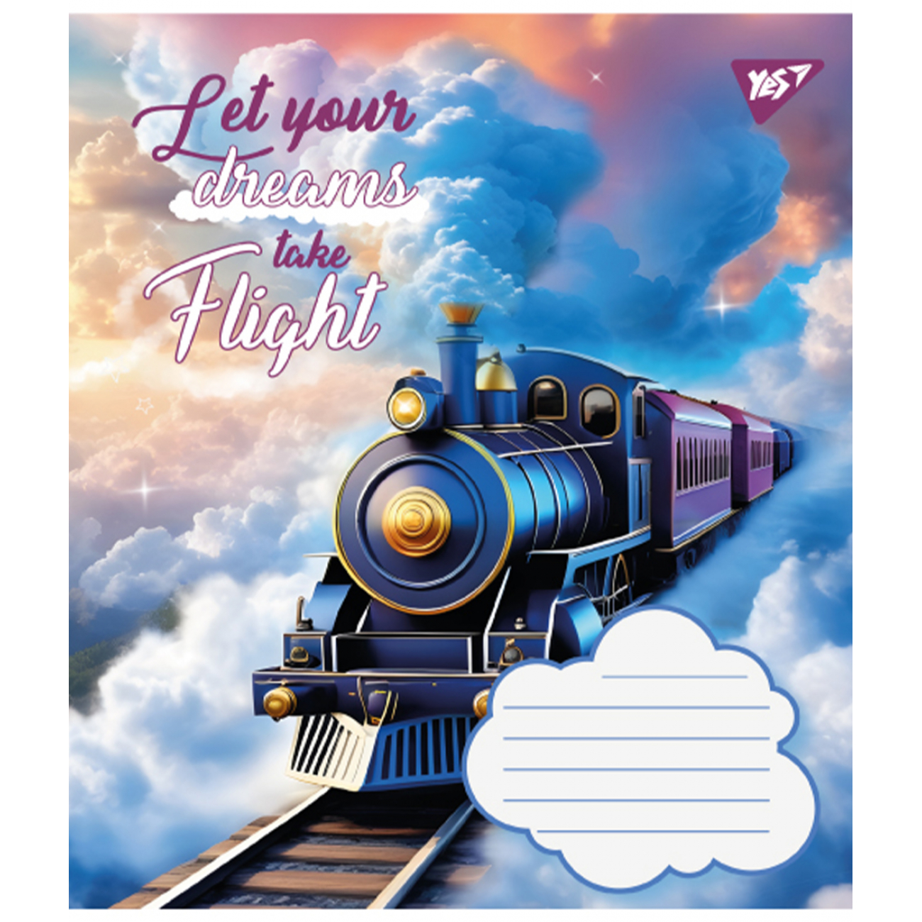 Зошит 12арк. кос.лін. YES Let your dreams №766933(25)(500) — фото товару | Канцелярський Сад