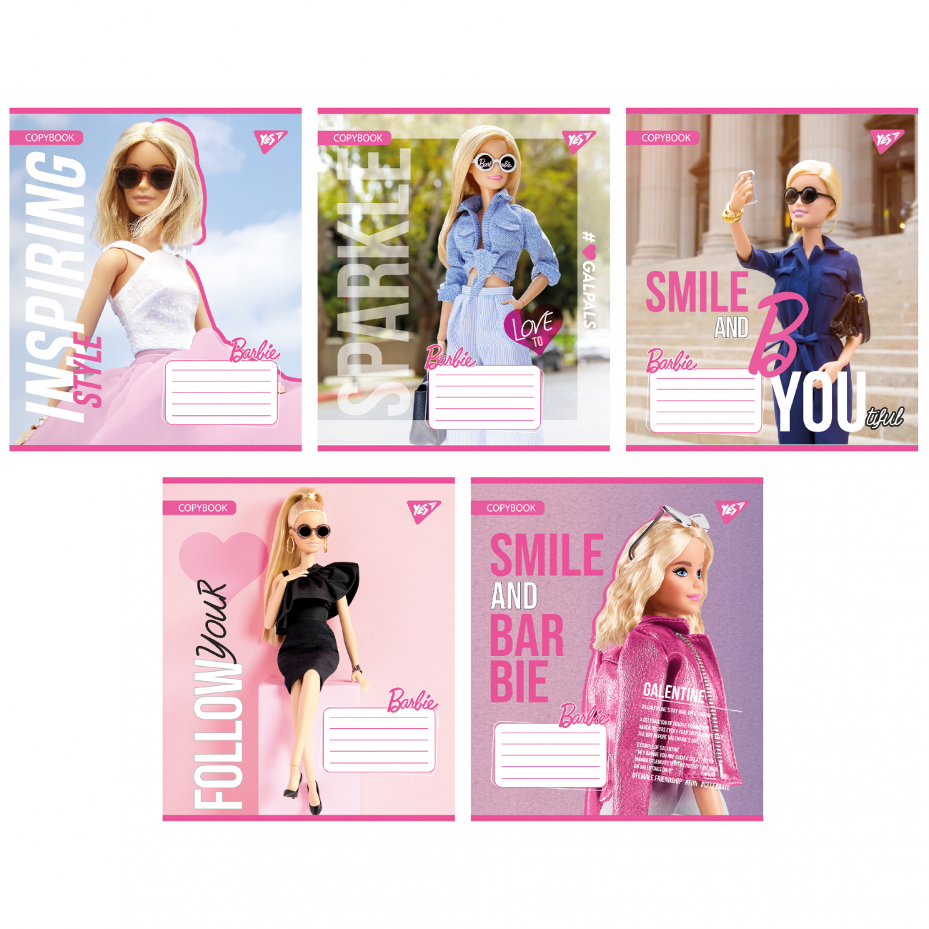 Зошит 12арк. лін. YES Barbie №767224(25)(500) — фото товару | Канцелярський Сад