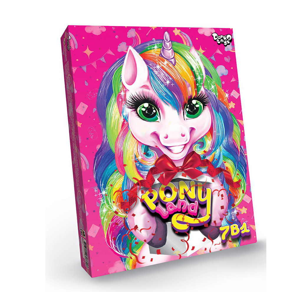 Набір креативної творчості "Pony Land" 7в1 №PL-01-01U/DankoToys/(5) — купити | Канцелярський Сад