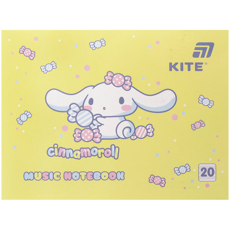 Нотний зошит А5 20арк. Cinnamoroll №CR26-405/Kite/(10) — фото товару | Канцелярський Сад