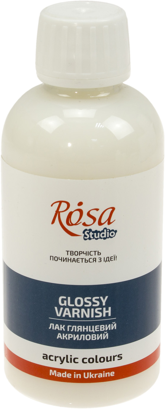 Лак акриловий глянцевий 250мл "Rosa Studio" №750010102 (12) — купити | Канцелярський Сад