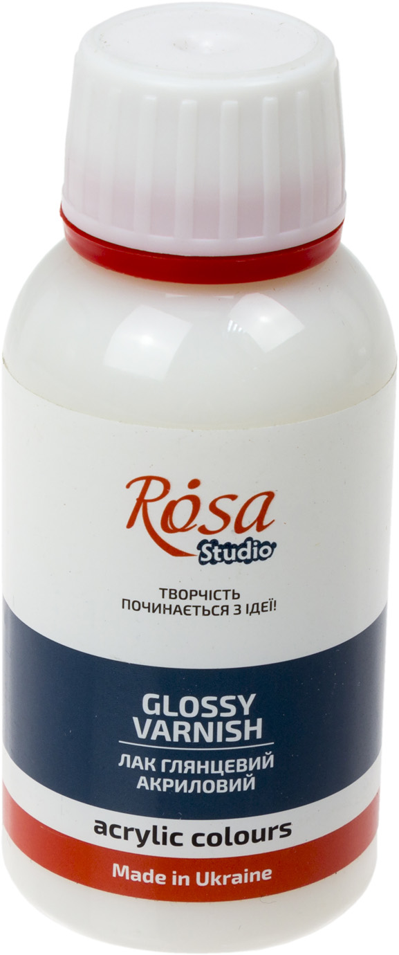 Лак акриловий глянцевий 120мл "Rosa Studio" №750010101(15) — купити | Канцелярський Сад