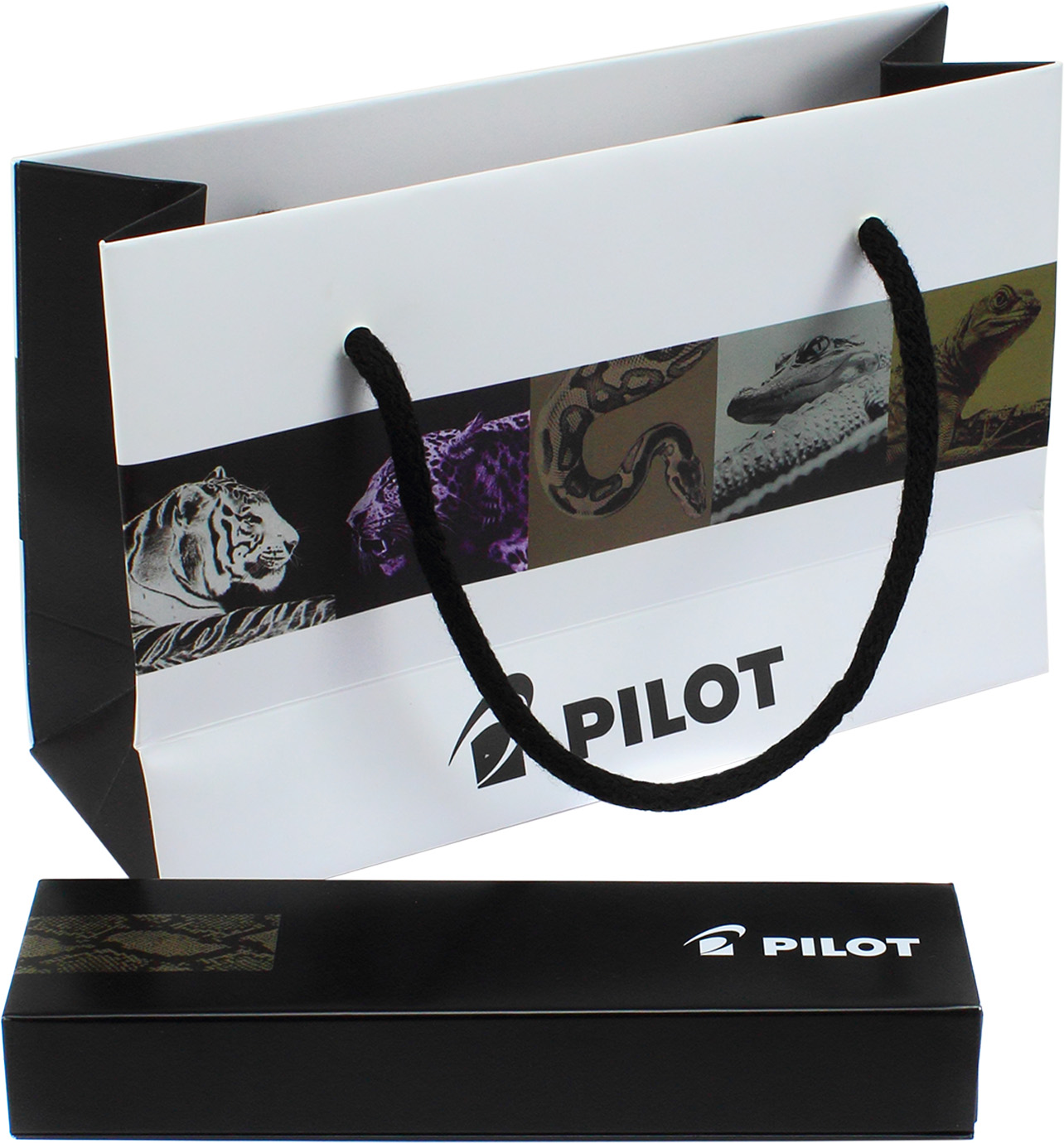 Ручка кап. "Pilot" №BLVBMR2-7-WTG-B-E метал.,в подар. футлярі,чорна — фото 6