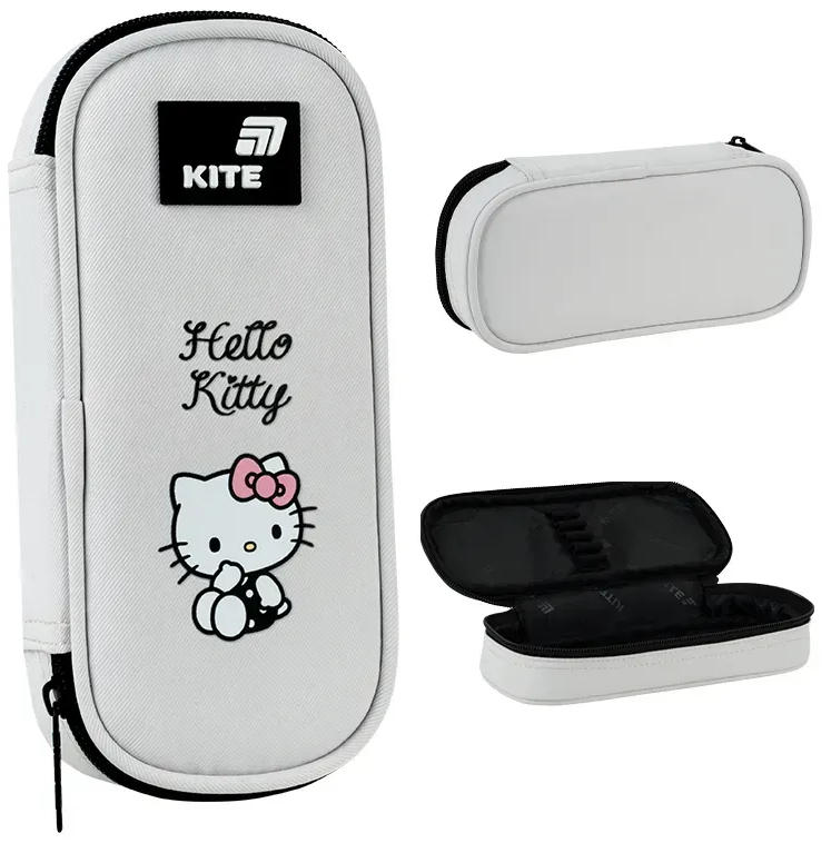Пенал "Kite" Hello Kitty 1від.,м'який №HK26-662-3(48) — фото товару | Канцелярський Сад