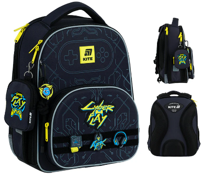 Рюкзак каркасний "Kite" Education Cyber 2від.,3карм. №K25-556M-2(4) — купити | Канцелярський Сад