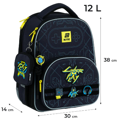 Рюкзак каркасний "Kite" Education Cyber 2від.,3карм. №K25-556M-2(4) — фото 3