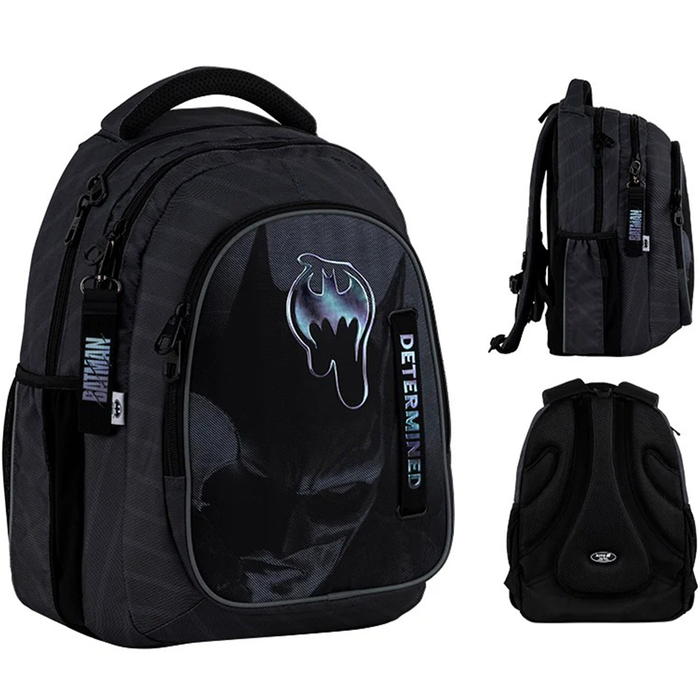 Рюкзак "Kite" Education teens DC Batman 3від.,2карм. №DC25-8001L(6)(10) — купити | Канцелярський Сад