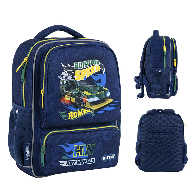 Рюкзак "Kite" Kids Hot Wheels 1від.,4карм. №HW25-559XS — купити | Канцелярський Сад