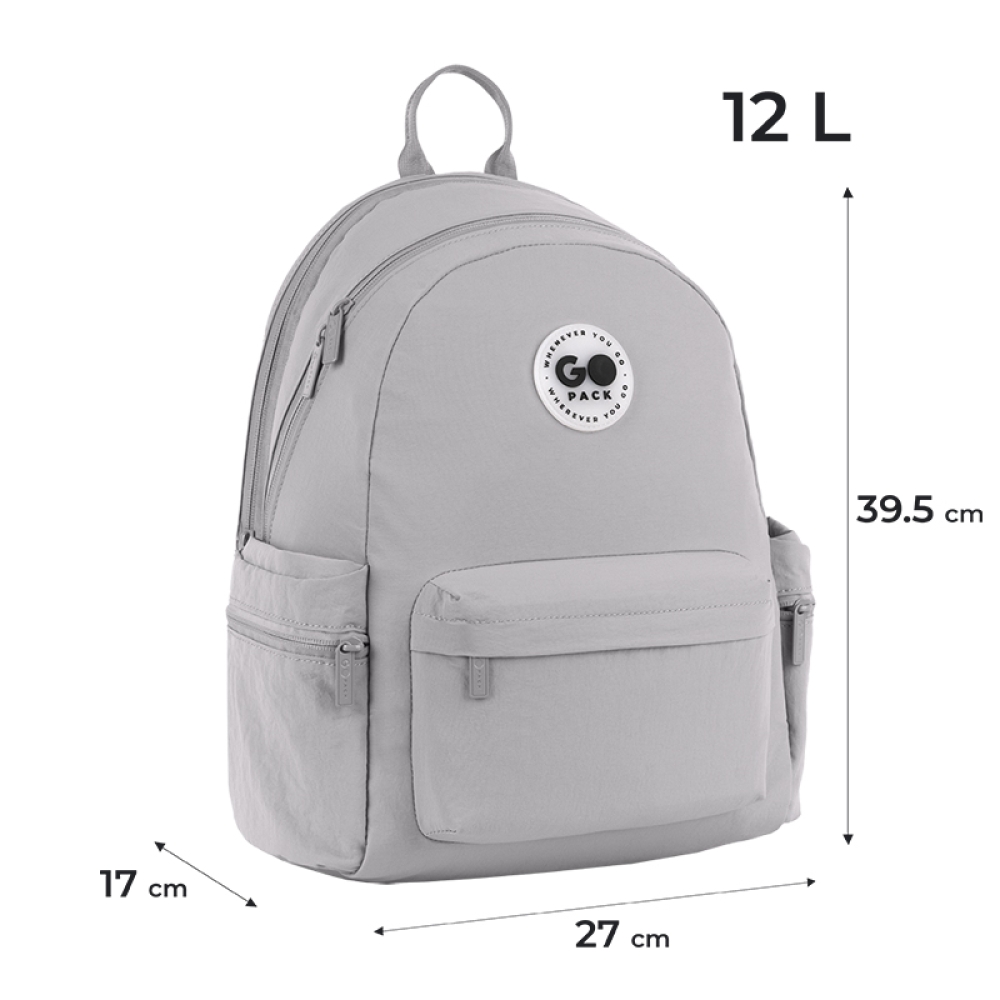 Рюкзак "GoPack" Education Teens 1від.,3карм. 2510M сірий №GO26-2510M-2(10) — фото 3