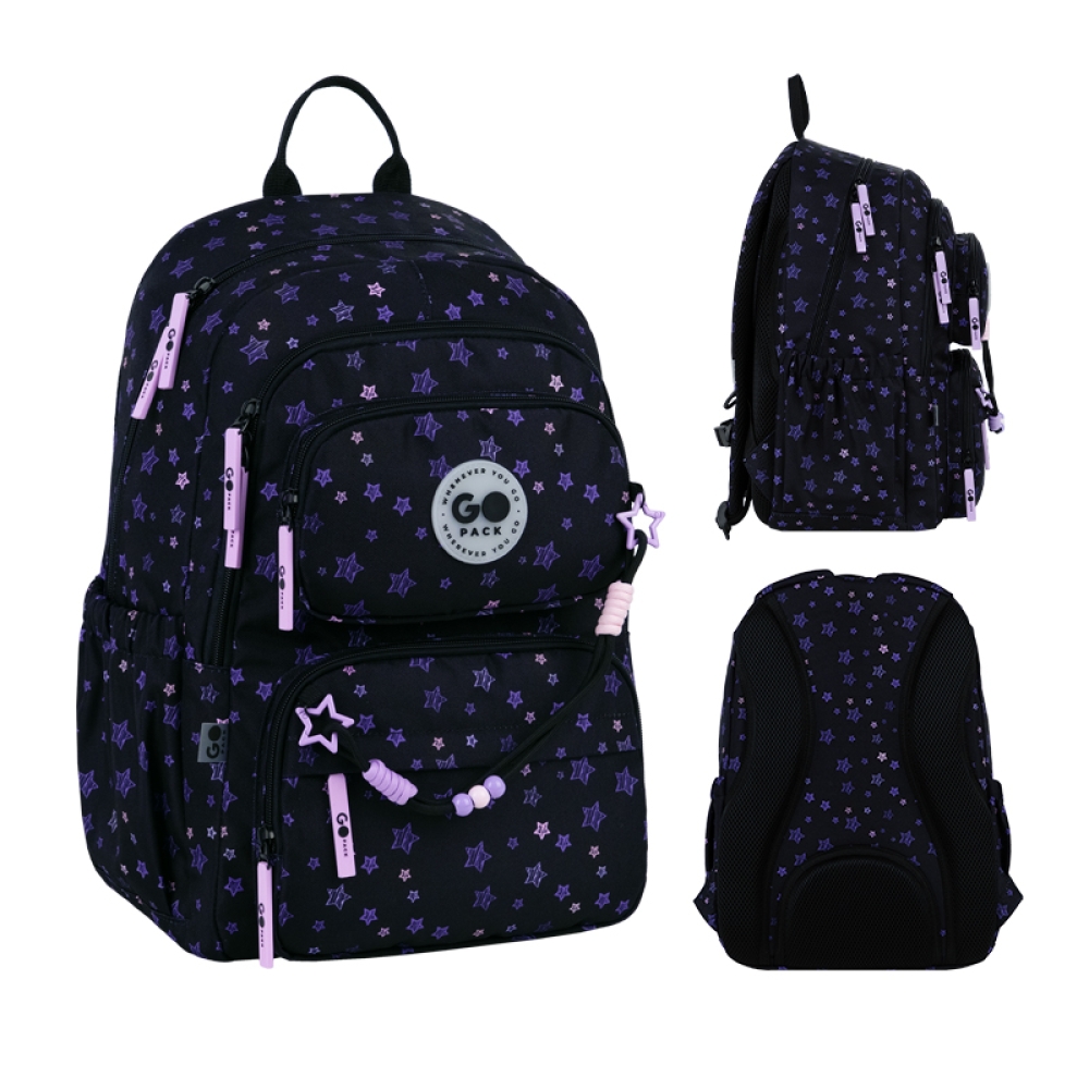 Рюкзак "GoPack" Education 120M-1 Stars 2від. 5карм. №GO26-120M-1(10) — купити | Канцелярський Сад