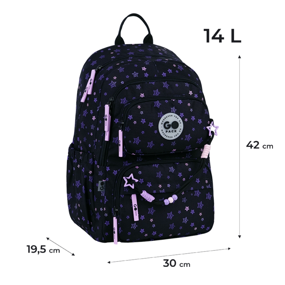 Рюкзак "GoPack" Education 120M-1 Stars 2від. 5карм. №GO26-120M-1(10) — фото 3