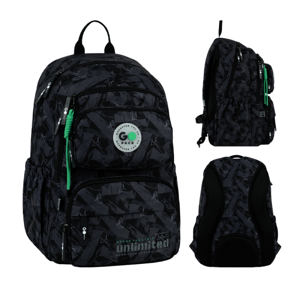 Рюкзак "GoPack" Education 120M-4 Unlimited 2від. 5карм. №GO26-120M-4(10) — купити | Канцелярський Сад
