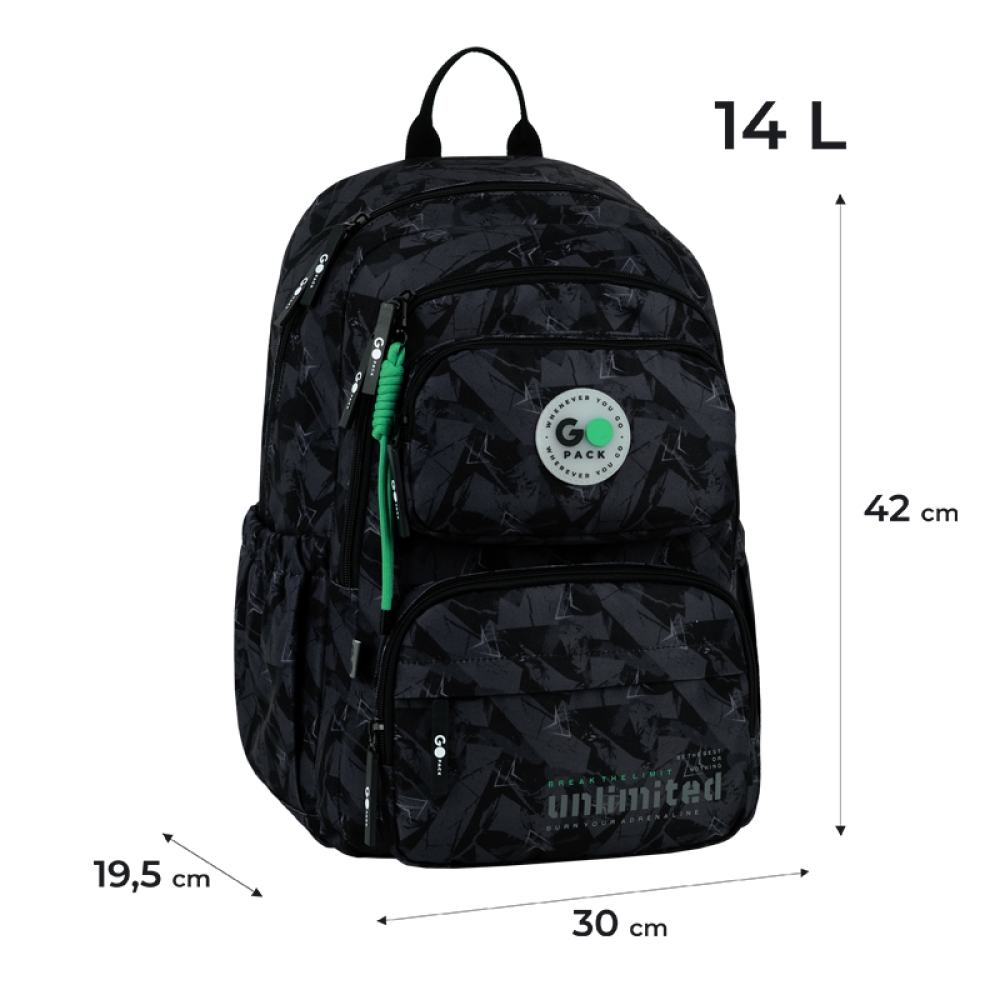 Рюкзак "GoPack" Education 120M-4 Unlimited 2від. 5карм. №GO26-120M-4(10) — фото 3