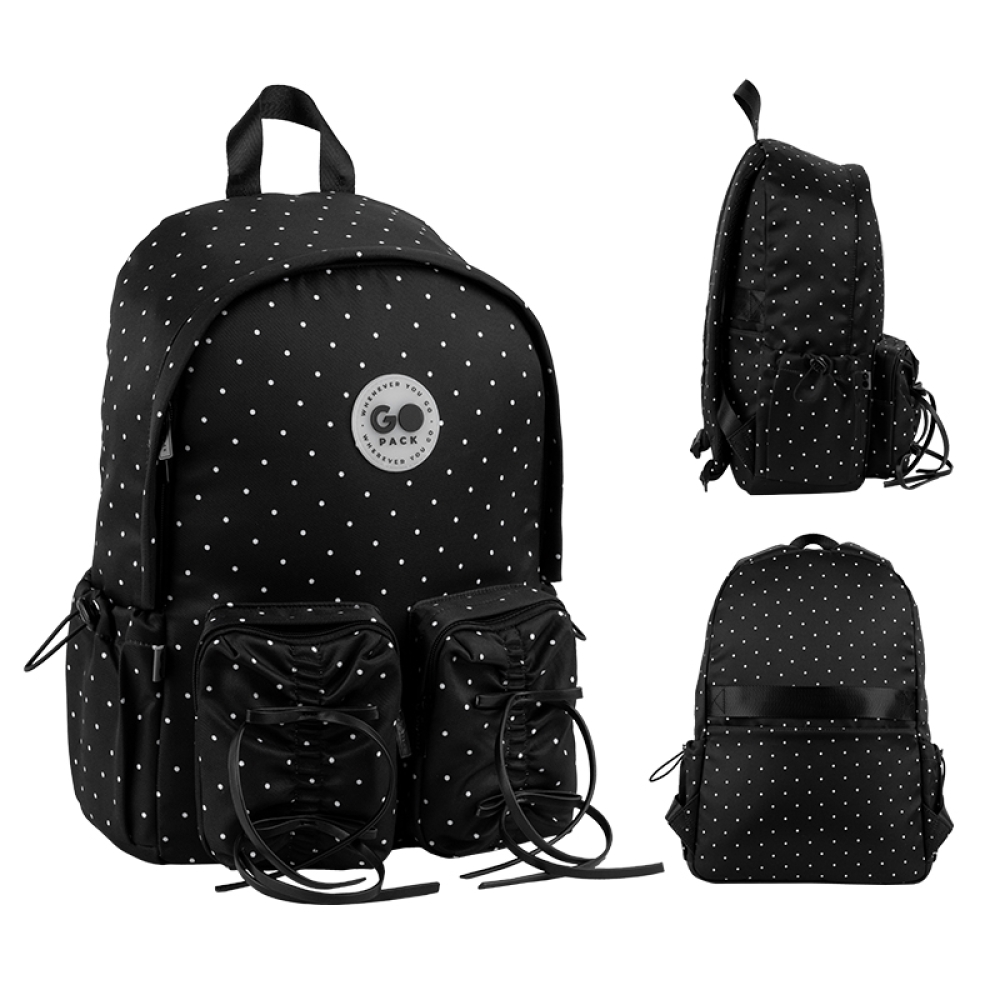 Рюкзак "GoPack" Education Teens 1від.,5карм. 130L чорний №GO26-130L-3(10) — купити | Канцелярський Сад