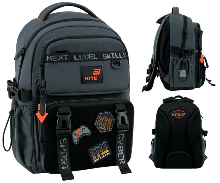 Рюкзак "Kite" Education 1022 Game Zone 1від.,5карм. №K26-1022M-3(6) — купити | Канцелярський Сад
