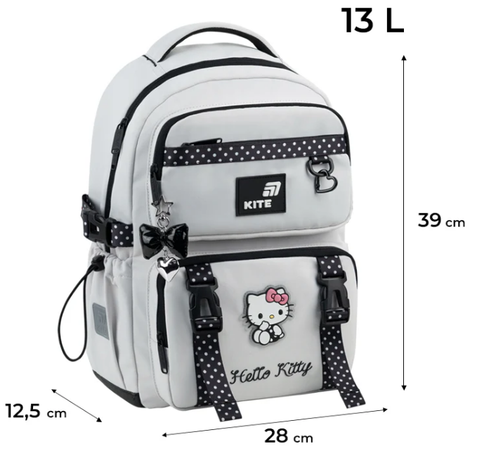 Рюкзак "Kite" Education 1022 Hello Kitty 1від.,5карм. №HK26-1022M (6) — фото 3