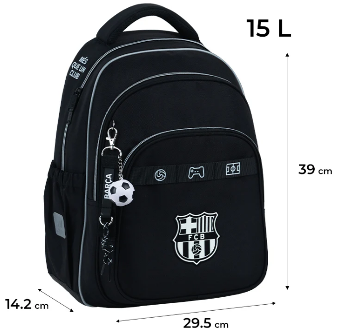 Рюкзак "Kite" Education 763M FC Barcelona 3від.,2карм. №BC26-763M(6) — фото 3