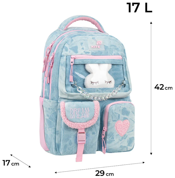 Рюкзак "Kite" Education teens 2587M Classy&Sassy 2від.,6карм. №K26-2587M-3(10) — фото 3