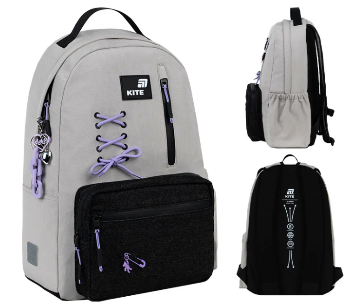 Рюкзак "Kite" Education teens 949L Romantic Minimalism 1від.,6карм. №K26-949L-1(10) — купити | Канцелярський Сад
