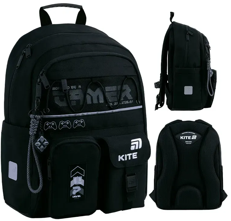 Рюкзак "Kite" Education 584 Gamer 2від.,4карм. №K26-584M-5(6) — купити | Канцелярський Сад