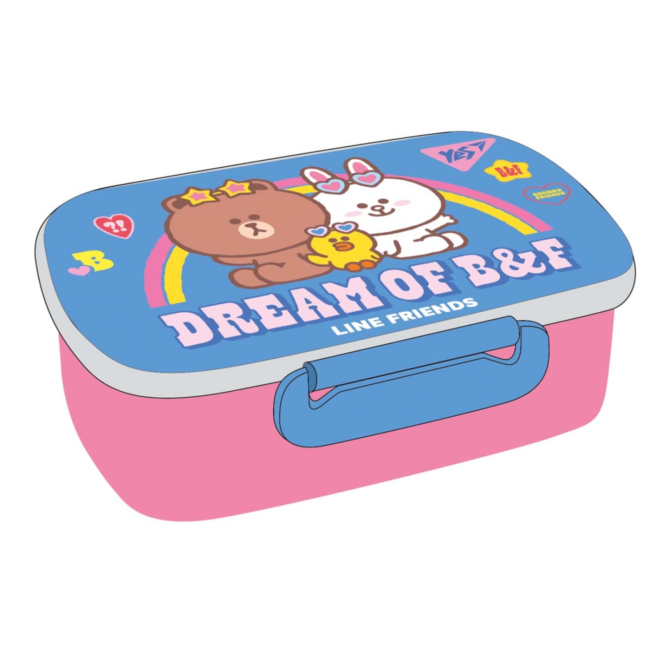 Ланч бокс пласт. "Yes" 420мл Line Friends №707755(12)(72) — фото товару | Канцелярський Сад