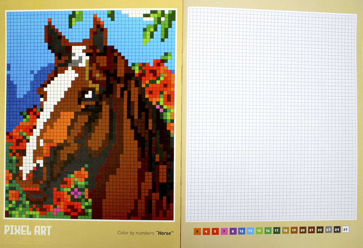 Книжка А4 "PIXEL ART" мікс №РМ-85/Апельсин/(12) — фото 3