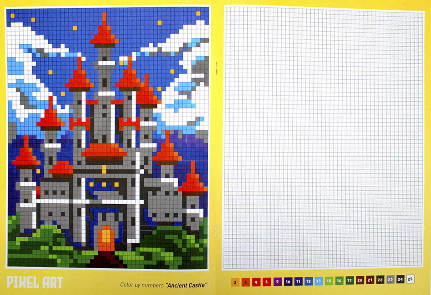 Книжка А4 "PIXEL ART" мікс №РМ-85/Апельсин/(12) — фото 5