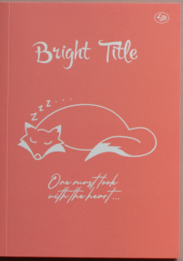 Блокнот А5 40арк. б/лін. "Bright Title note" fox №902538/Profiplan/ — фото товару | Канцелярський Сад