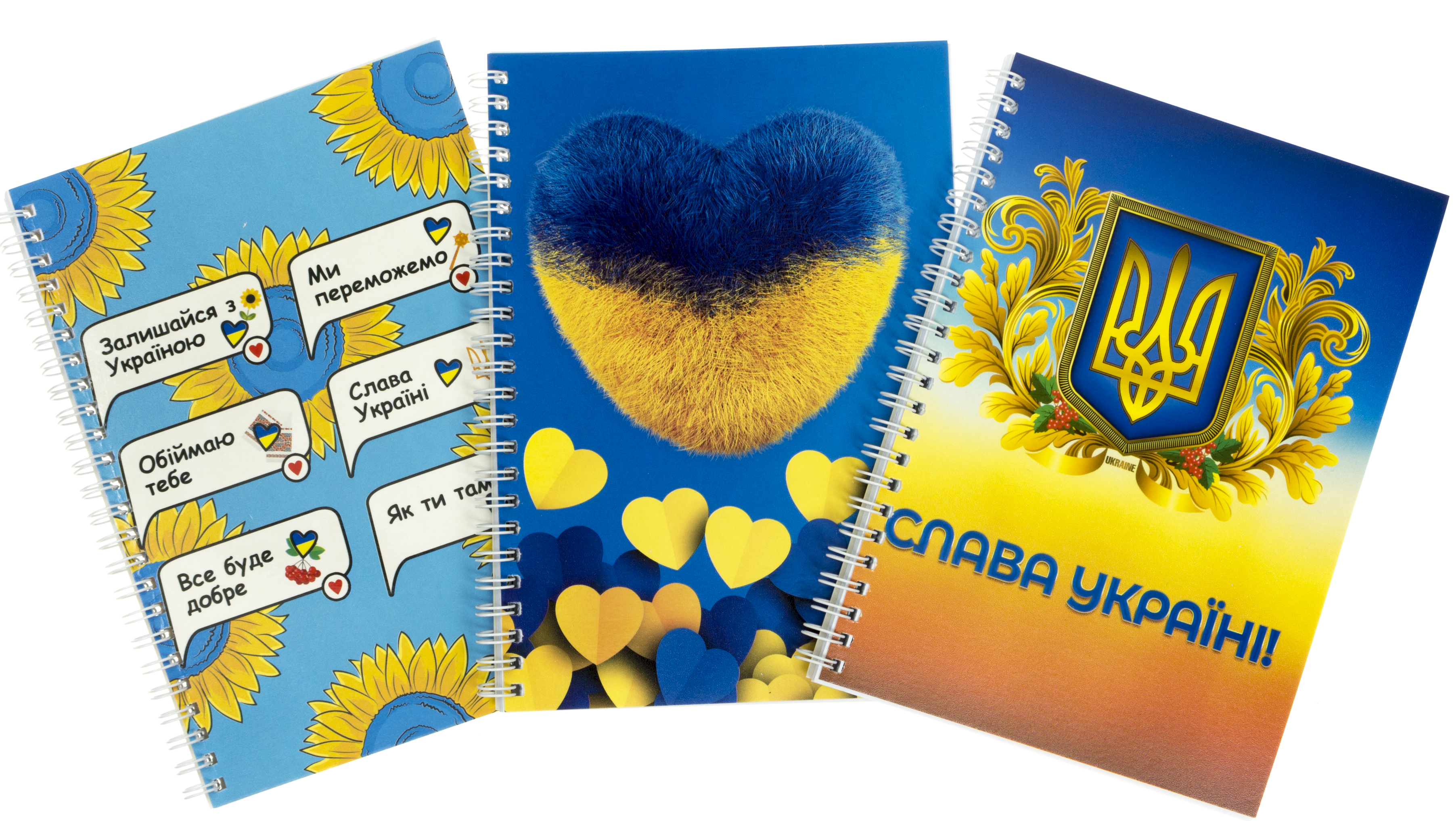 Блокнот пруж. А5 40арк. кліт. карт. "З україною в серці" №ТЕ14065/Тетрада/(9) — фото 5