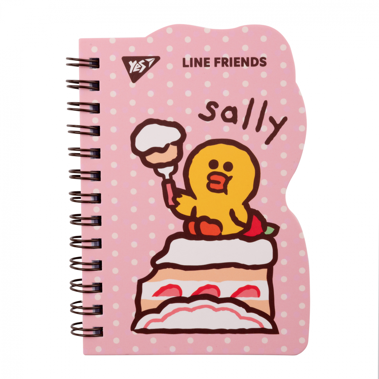 Блокнот пруж. В7 60арк. кліт. "Line Friends. Sally" №151806/Yes/(30)(60) — купити | Канцелярський Сад
