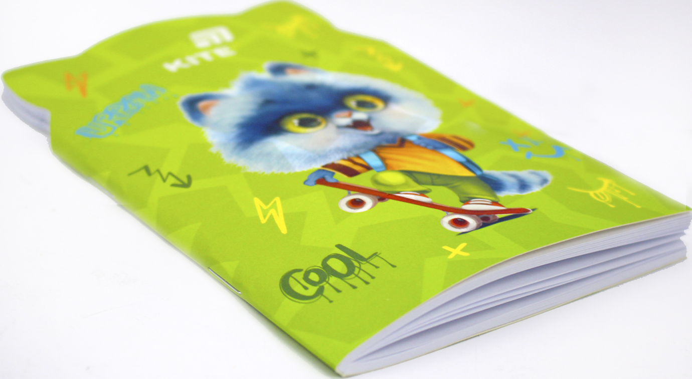 Блокнот А5 48арк. м'яка обкл. Skate cat №K25-461-1/Kite/(40) — фото 4
