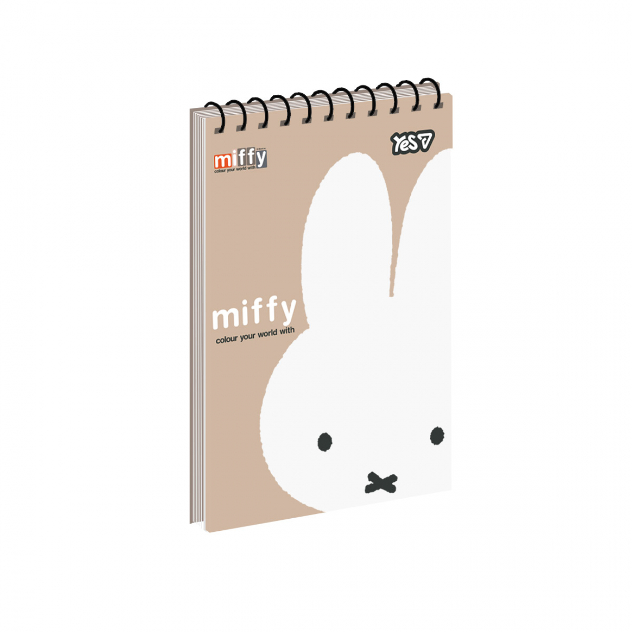 Блокнот пруж. верх. А6 80арк. кліт. карт. Miffy №152273/Yes/ — фото товару | Канцелярський Сад