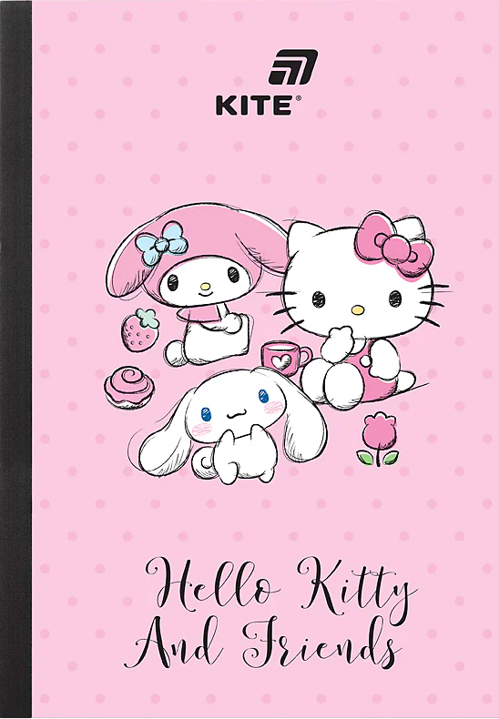 Блокнот А5 40арк. кліт. м'яка обкл. "Hello Kitty" №HK26-091-2/Kite/(10) — фото товару | Канцелярський Сад